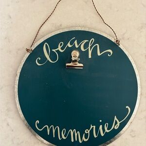 Sand People Beach Memories Wall Photo Sign